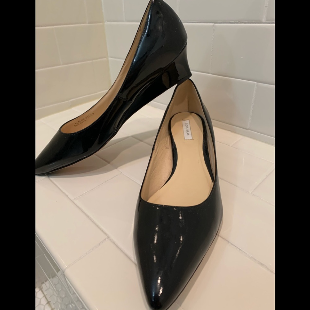 new Cole Haan Bethany patent leather wedge